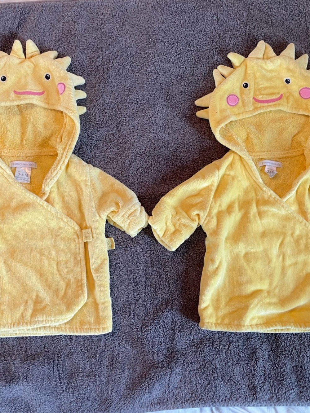 Twin Hoodies Infant 100% Cotton Bath or Beach Pottery Barn
